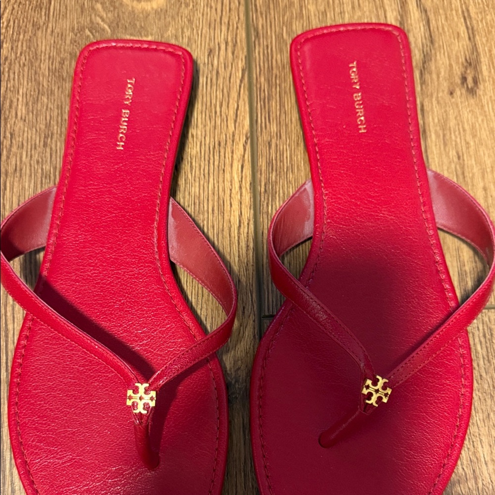 Tory Burch Red Women's Sandals size 10 - Picture 3 of 7